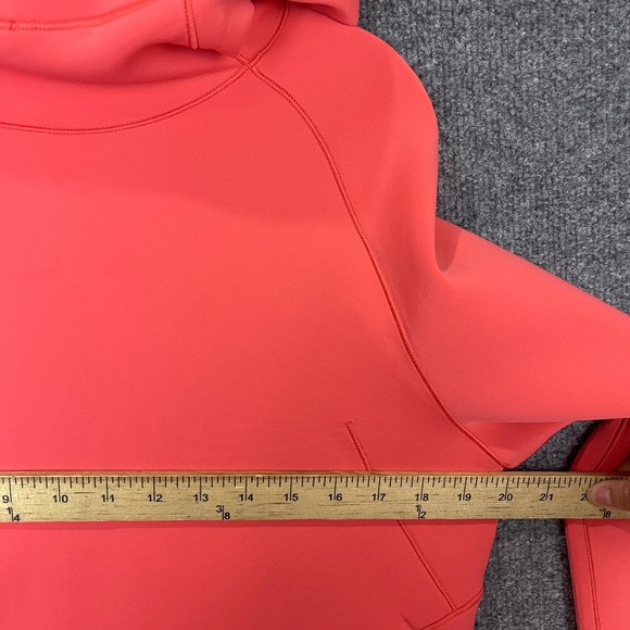 Lululemon AirWrap Pullover Hoodie Size 4 Red Orange Cropped Sweatshirt - Picture 4 of 7